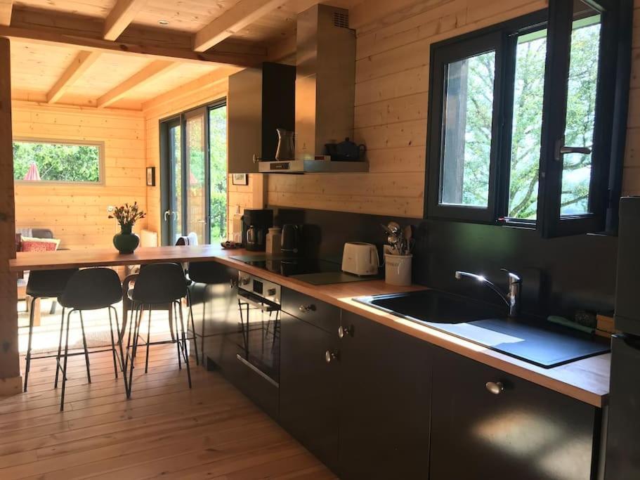 Maison De Bois En Pleine Nature A 20 Min De Beaune Montceau-et-Echarnant Eksteriør billede
